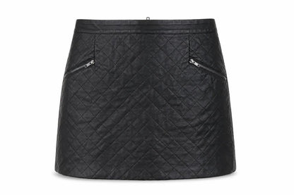 Very Womens Black Polyurethane Mini Skirt Size 10