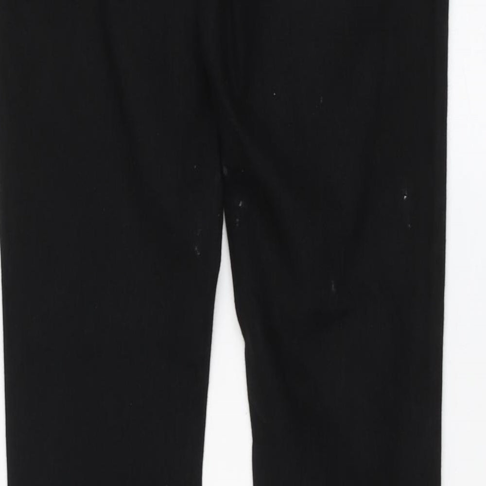 Dorothy Perkins Womens Black Cotton Mom Jeans Size 6 L29 in Regular