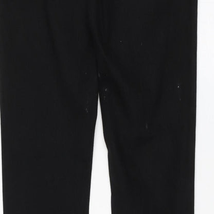 Dorothy Perkins Womens Black Cotton Mom Jeans Size 6 L29 in Regular