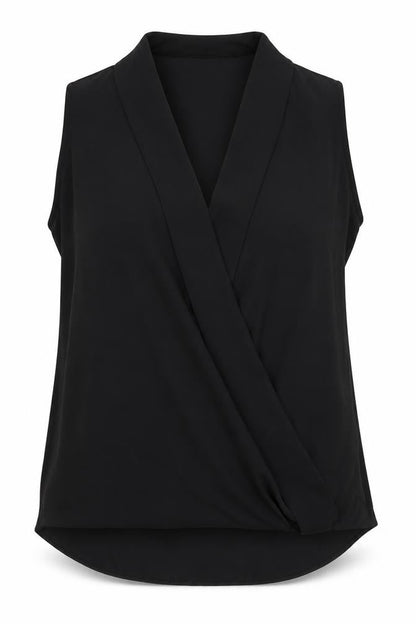 Womens UK Size S Paraphrase Black Basic Blouse