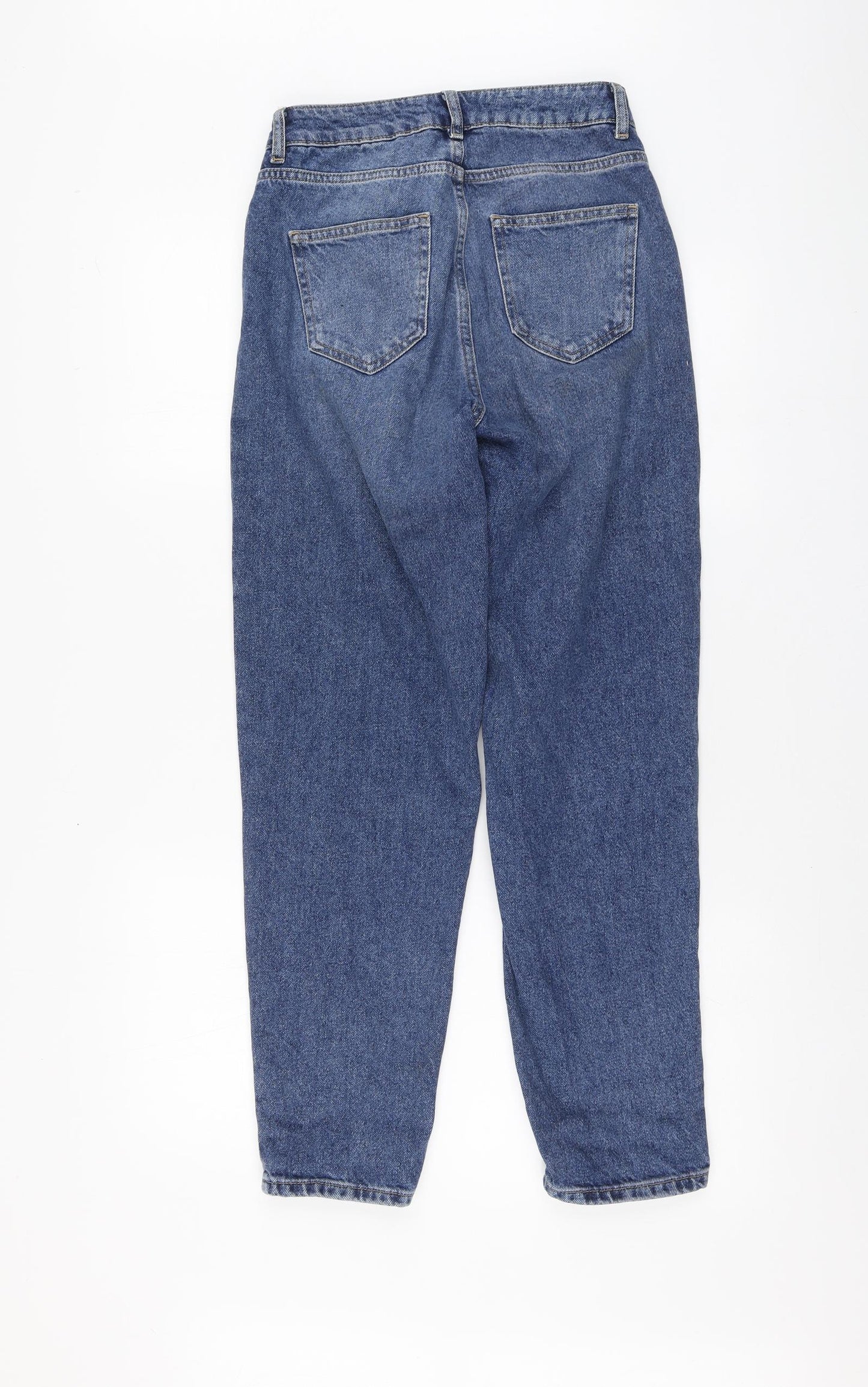 Denim.Co Womens Blue Cotton Mom Jeans Size 6 L27 in Regular