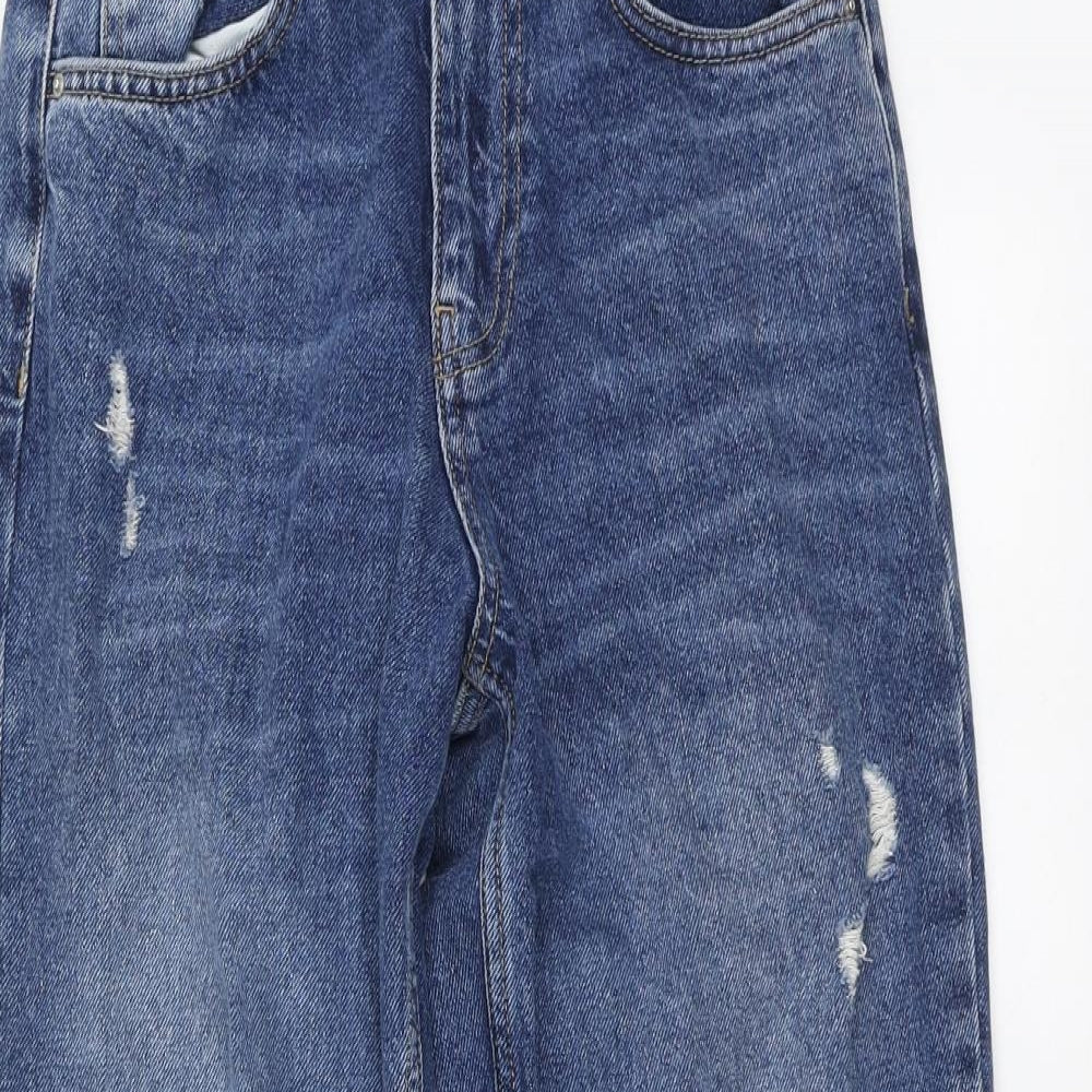 Denim.Co Womens Blue Cotton Mom Jeans Size 6 L27 in Regular