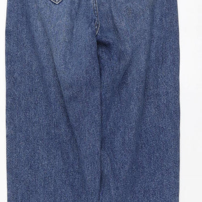 Denim.Co Womens Blue Cotton Mom Jeans Size 6 L27 in Regular