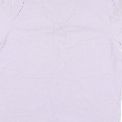 Maine Mens Purple Cotton Polo Size M Collared