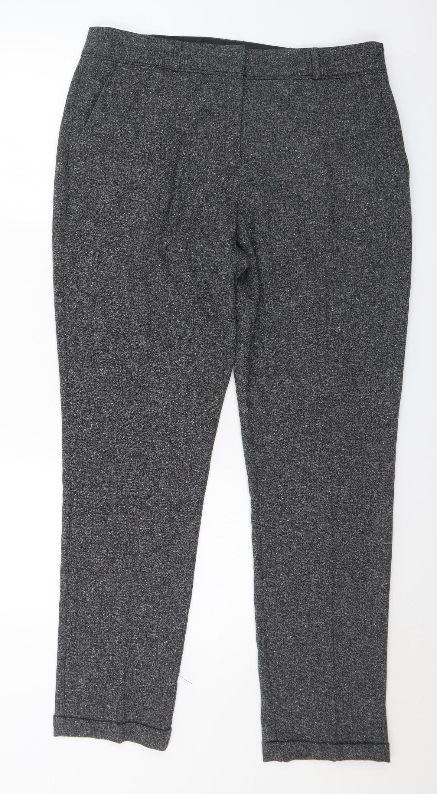 Womens UK Size 14 M&Co Regular Fit  Grey Trousers