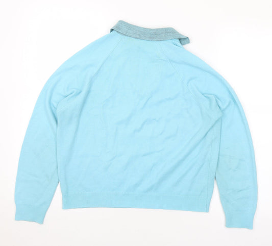 Womens UK Size M Preworn Blue Pullover Jumper