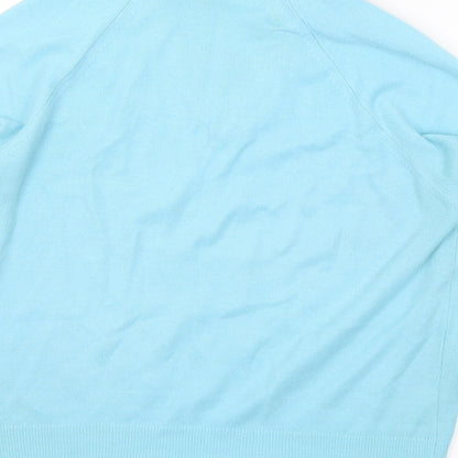 Womens UK Size M Preworn Blue Pullover Jumper