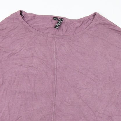 Womens UK Size L Rainbow Purple Pullover Jumper