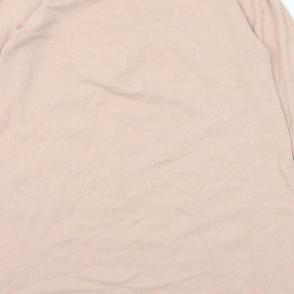 Preworn Womens Pink Viscose Jumper Dress Size M Round Neck