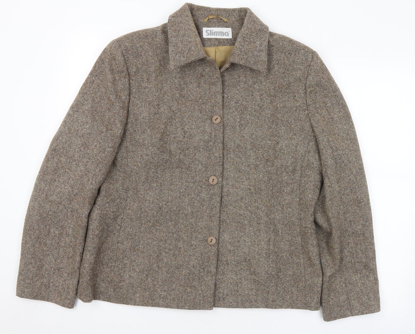 Womens UK Size 16 Slimma Beige Jacket