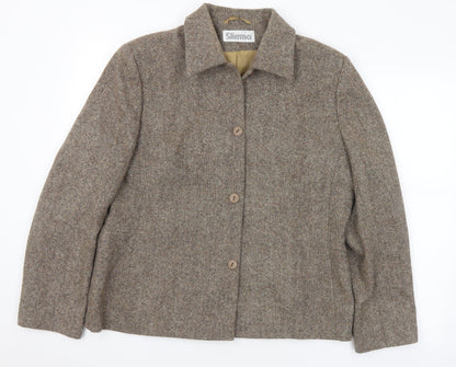 Womens UK Size 16 Slimma Beige Jacket