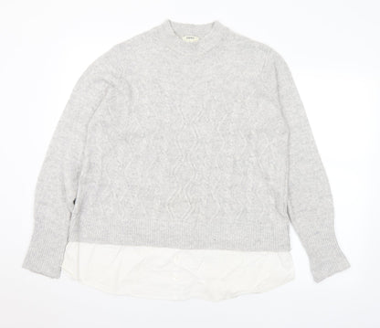 Womens UK Size L Matalan Grey Pullover Jumper