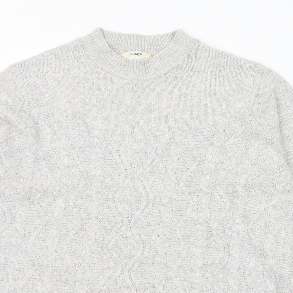 Womens UK Size L Matalan Grey Pullover Jumper