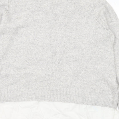 Womens UK Size L Matalan Grey Pullover Jumper
