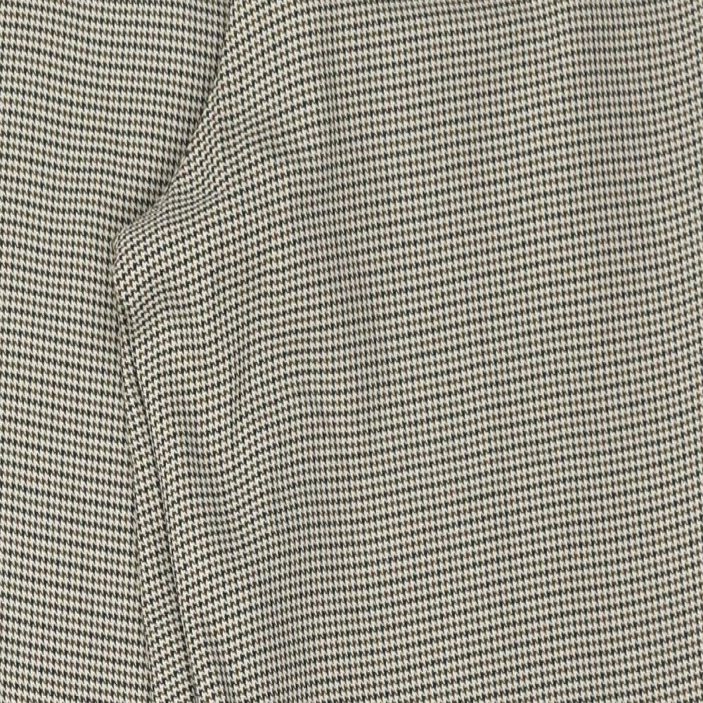 Sky Design Womens Multicoloured Houndstooth Polyester Trousers Size 14 L27 in Regular