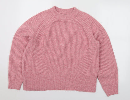 Womens UK Size M Marks and Spencer Pink Pullover Jumper