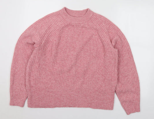 Womens UK Size M Marks and Spencer Pink Pullover Jumper