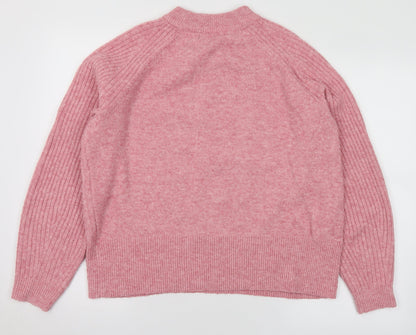 Womens UK Size M Marks and Spencer Pink Pullover Jumper