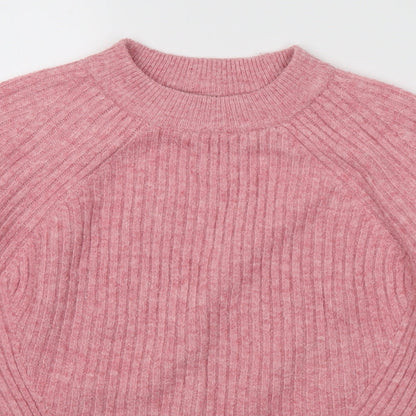 Womens UK Size M Marks and Spencer Pink Pullover Jumper