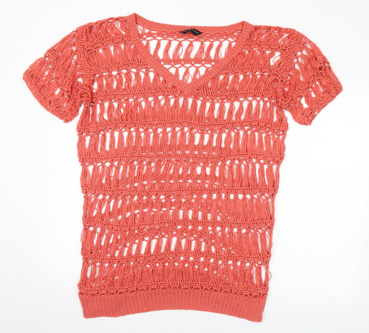 Womens UK Size L Dorothy Perkins Red Pullover Jumper