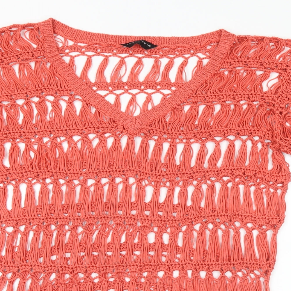 Womens UK Size L Dorothy Perkins Red Pullover Jumper