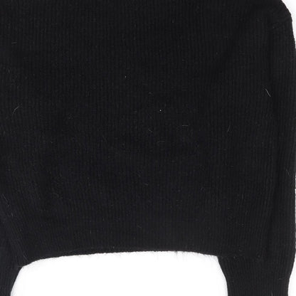 Primark Womens Black High Neck Acrylic Pullover Jumper Size S