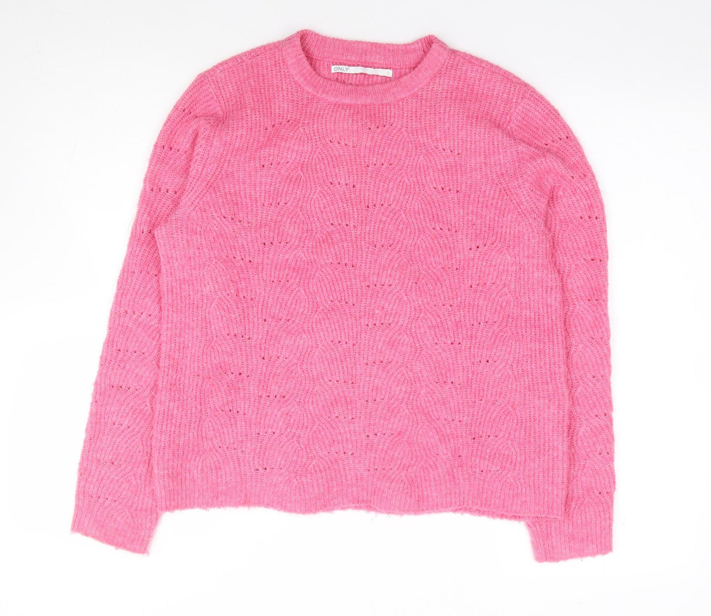 Womens UK Size S Only Pink Pullover Jumper