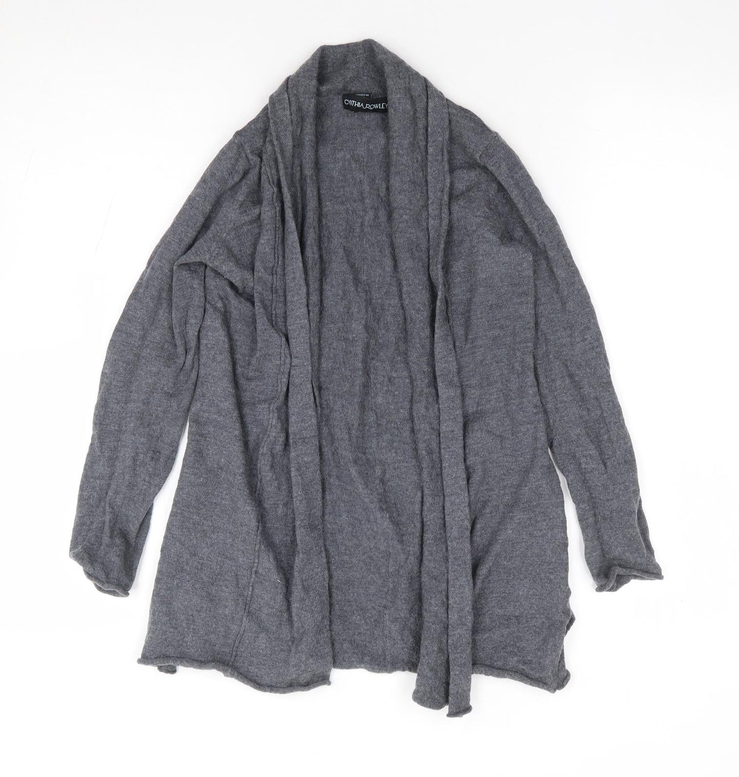 Womens UK Size S Cynthia Rowley Grey Cardigan Jumper