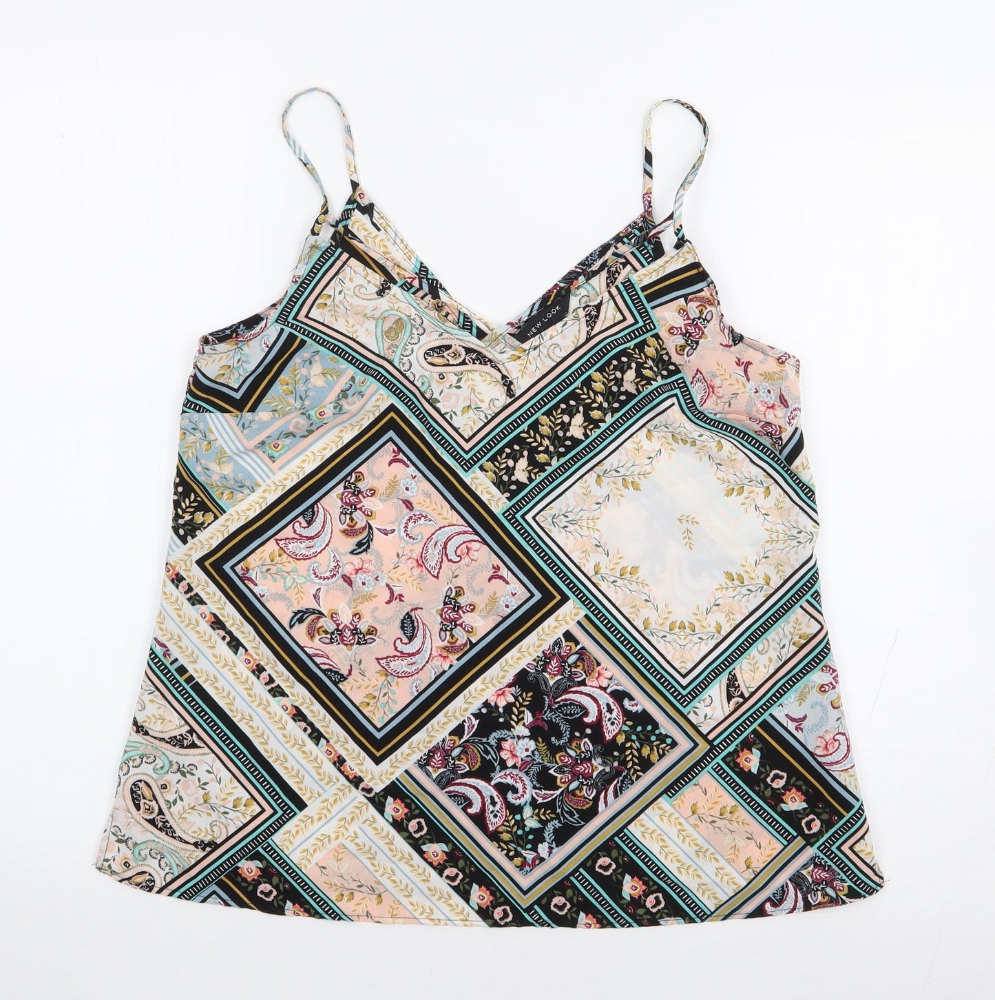 Womens UK Size 10 New Look Multicoloured Camisole Tank