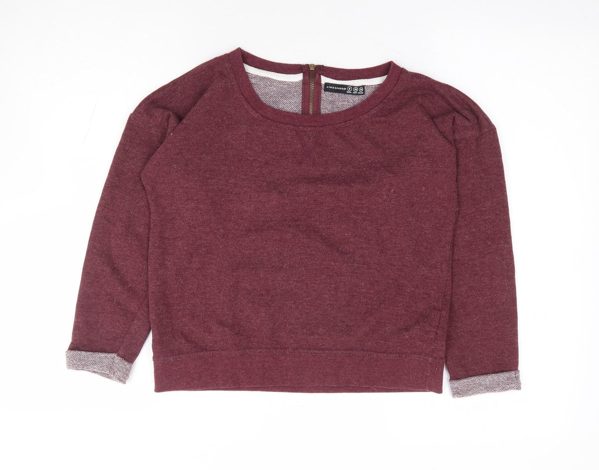 Primark Womens Red Polyester Pullover Sweatshirt Size 8 Pullover