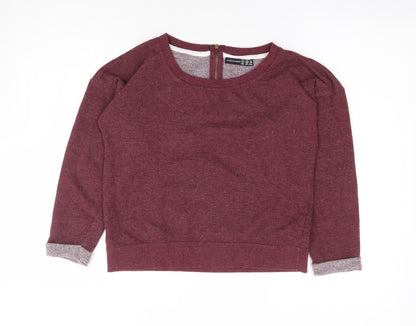 Primark Womens Red Polyester Pullover Sweatshirt Size 8 Pullover