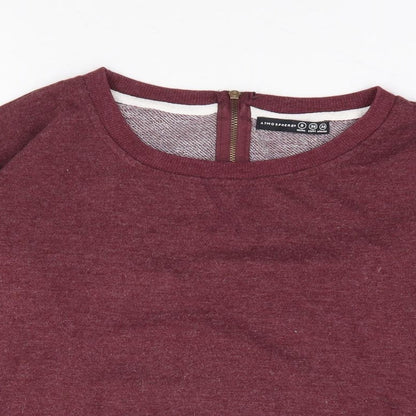 Primark Womens Red Polyester Pullover Sweatshirt Size 8 Pullover
