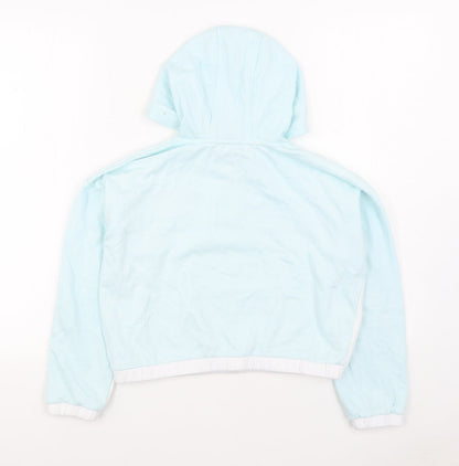 Primark Girls Blue Cotton Pullover Hoodie Size 10-11 Years Zip