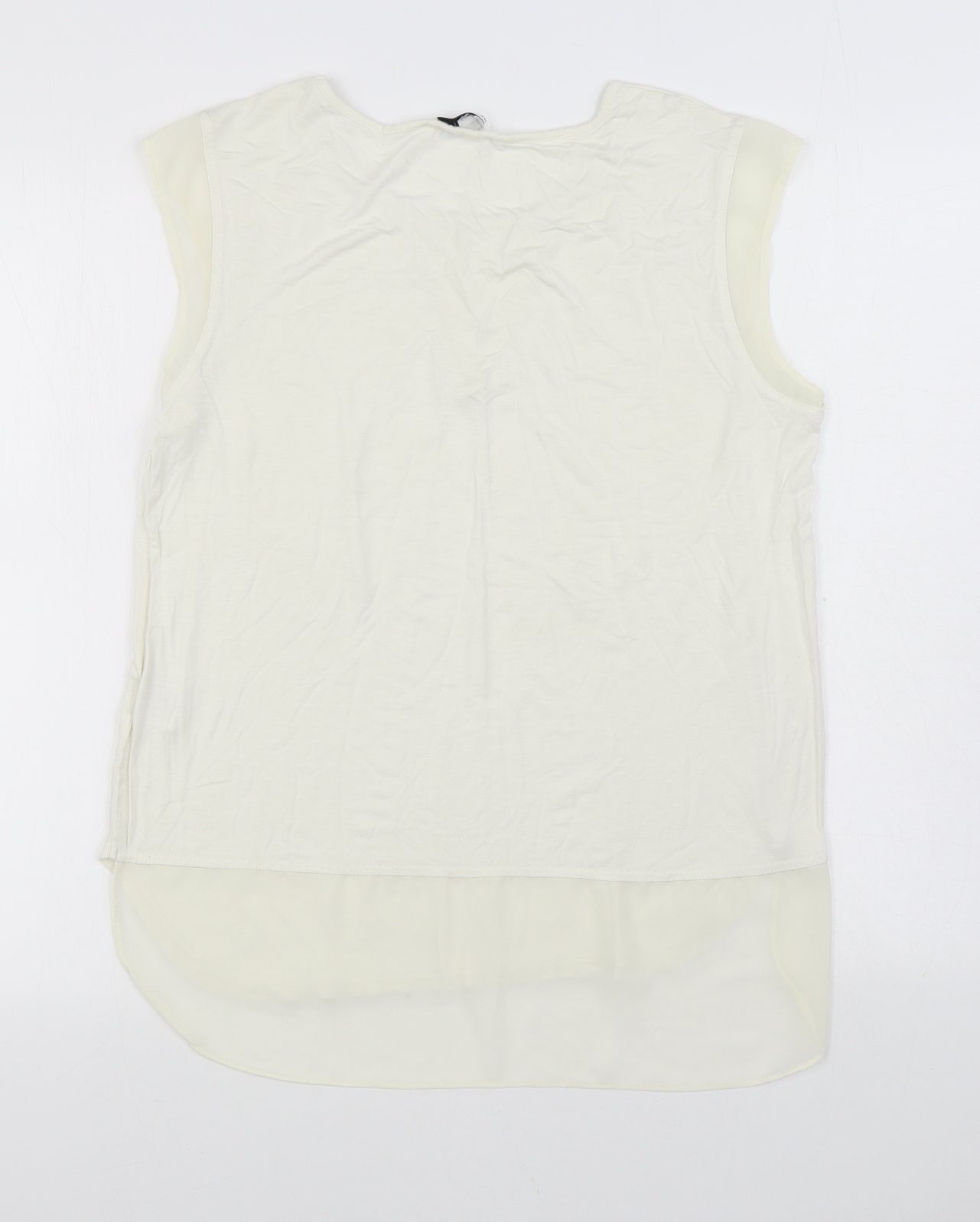 Womens UK Size M Rose & Olive White Basic Blouse