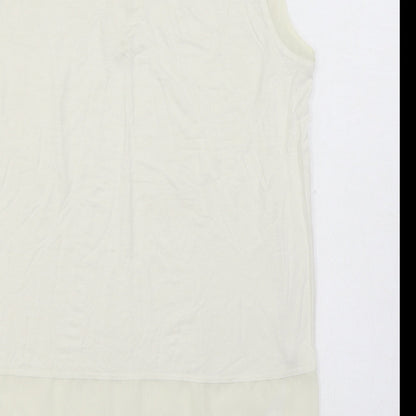 Womens UK Size M Rose & Olive White Basic Blouse