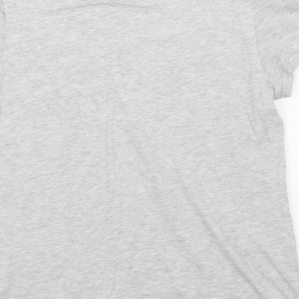 Primark Womens Grey Cotton Basic T-Shirt Size 2XS Round Neck