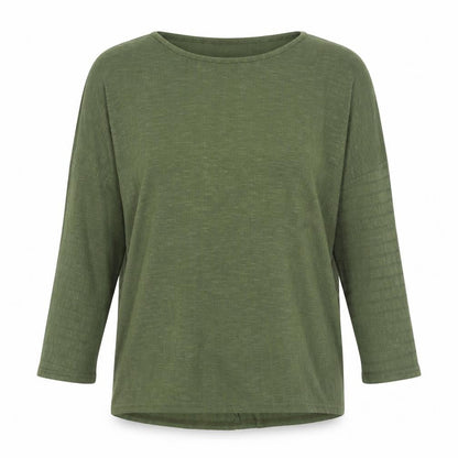 New Look Womens Green Round Neck Polyester Pullover Jumper Size S