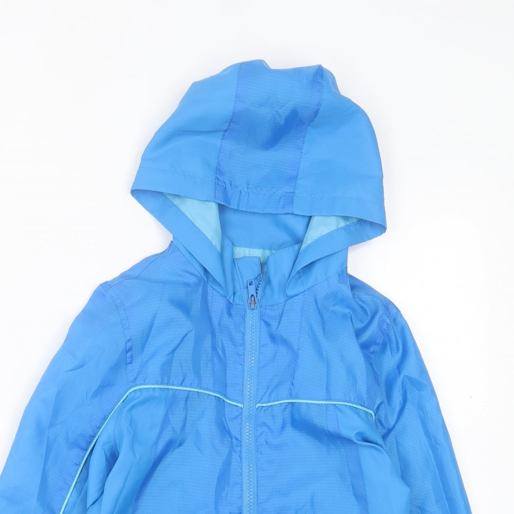 Cherokee Boys Blue Basic Coat Coat Size 7-8 Years Zip