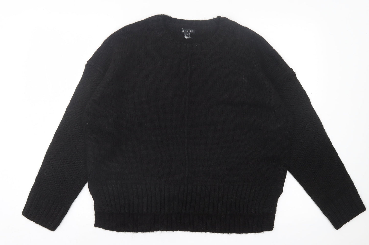 Womens UK Size M New Look Black Pullover Jumper