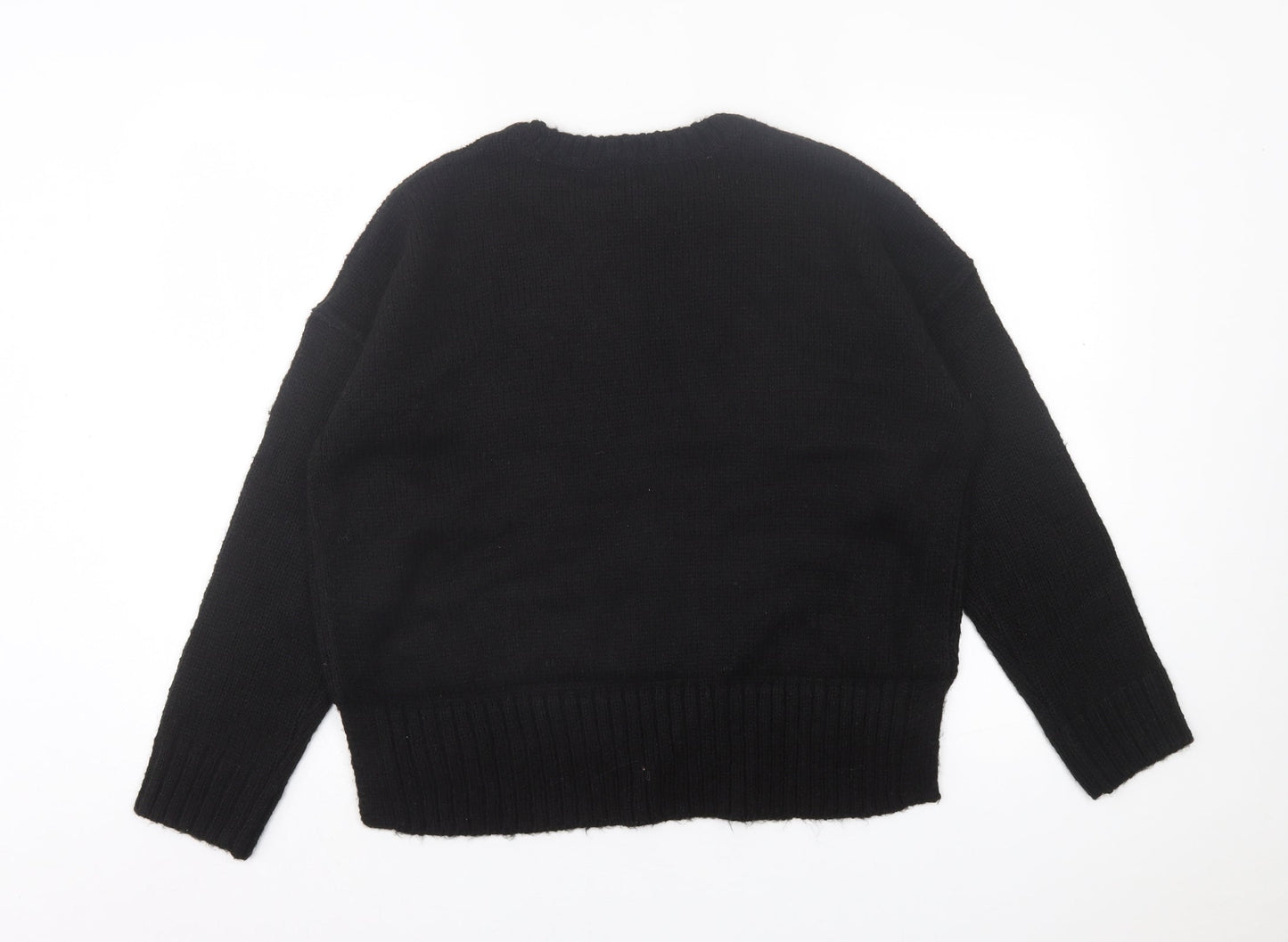 Womens UK Size M New Look Black Pullover Jumper
