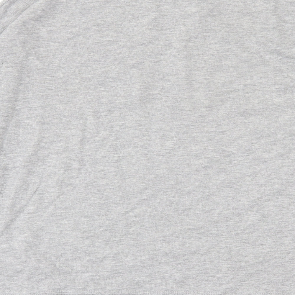 New Look Womens Grey Cotton Pullover Sweatshirt Size S Pullover