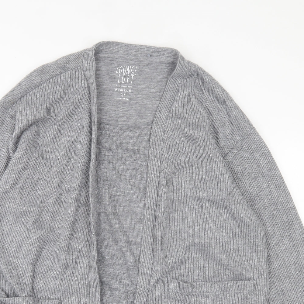 Womens UK Size S River Island Grey Cardigan Jumper