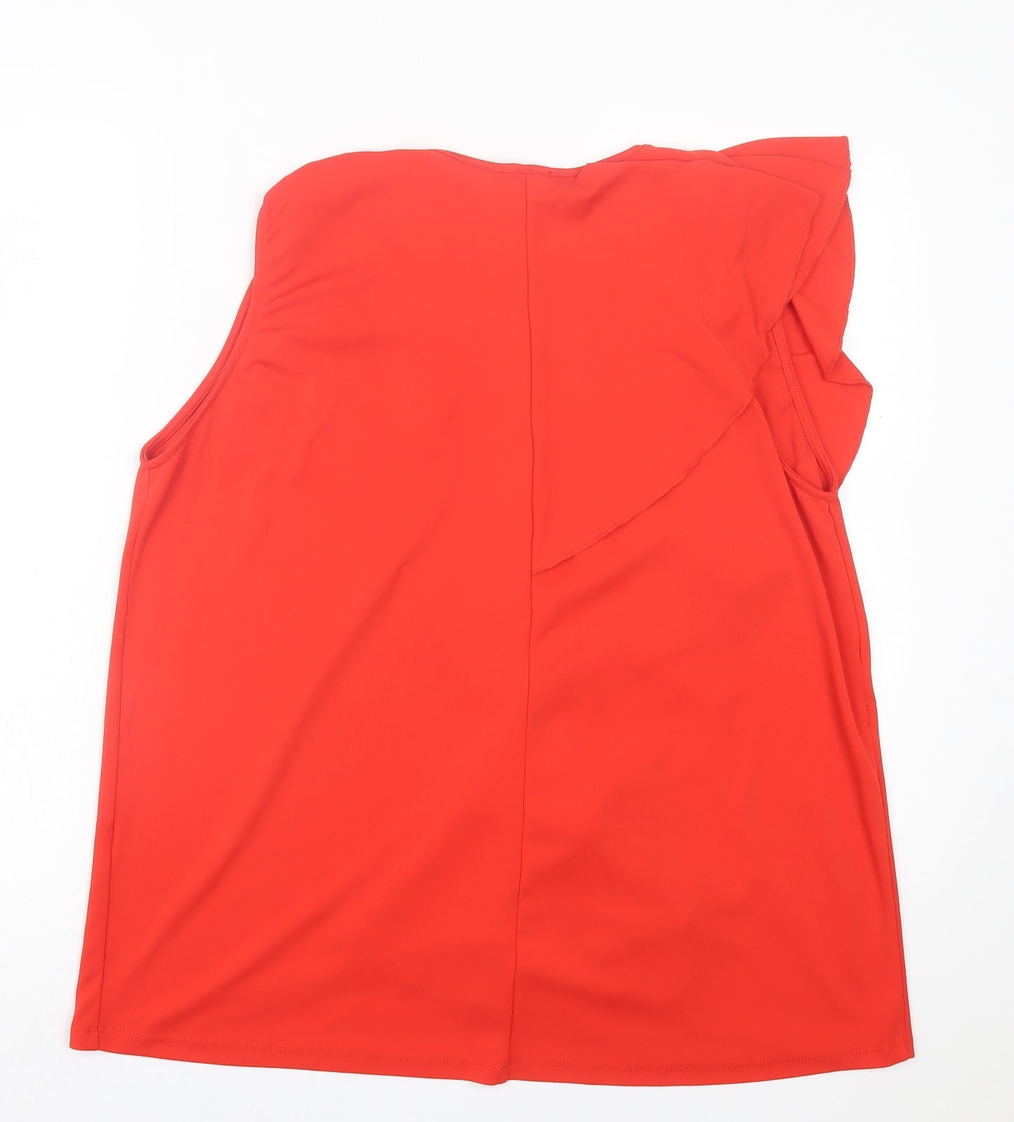 Womens UK Size M Zara Red Wrap Blouse