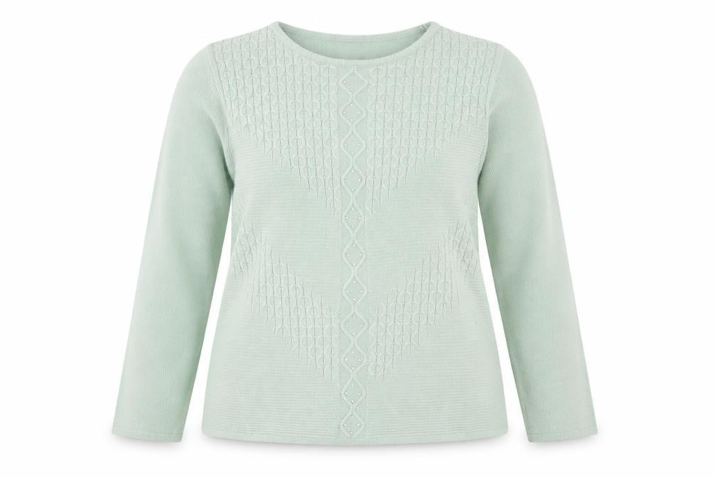 Womens UK Size XL anna rose Green Pullover Jumper