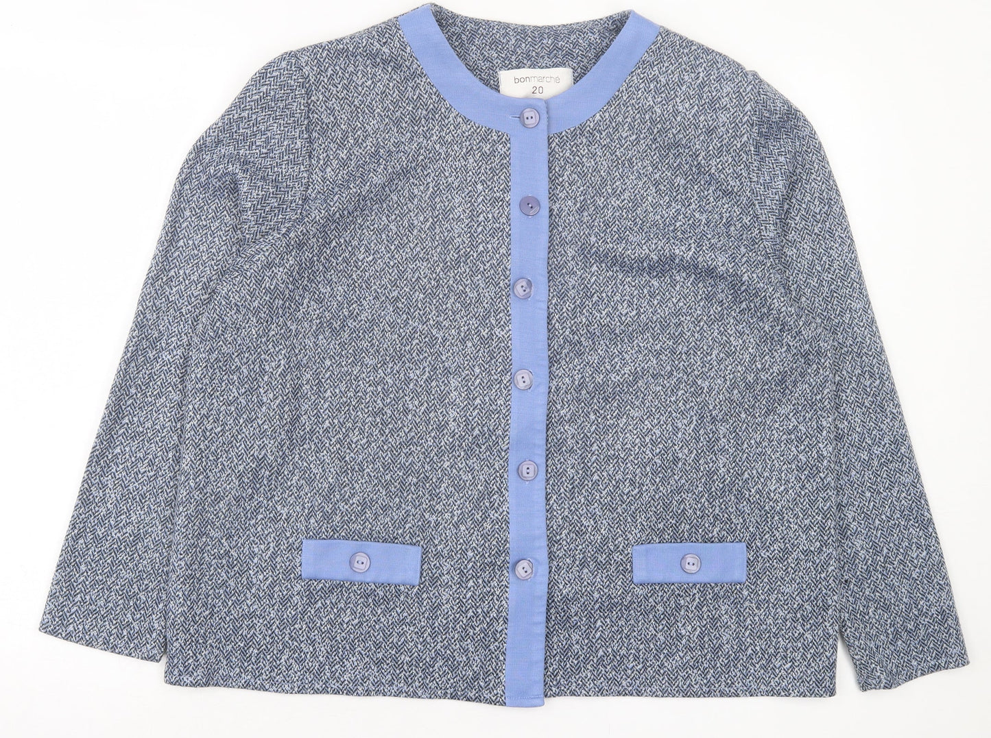 Womens UK Size 20 bonmarch Blue Jacket