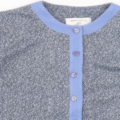 Womens UK Size 20 bonmarch Blue Jacket