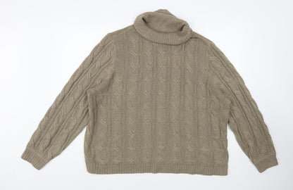 Womens UK Size L bonprix Brown Pullover Jumper