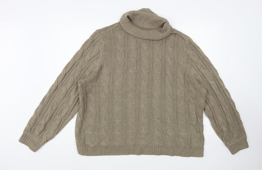 Womens UK Size L bonprix Brown Pullover Jumper