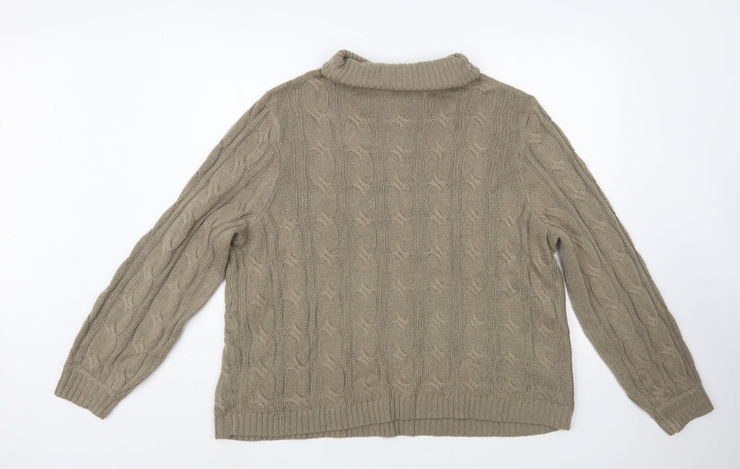 Womens UK Size L bonprix Brown Pullover Jumper