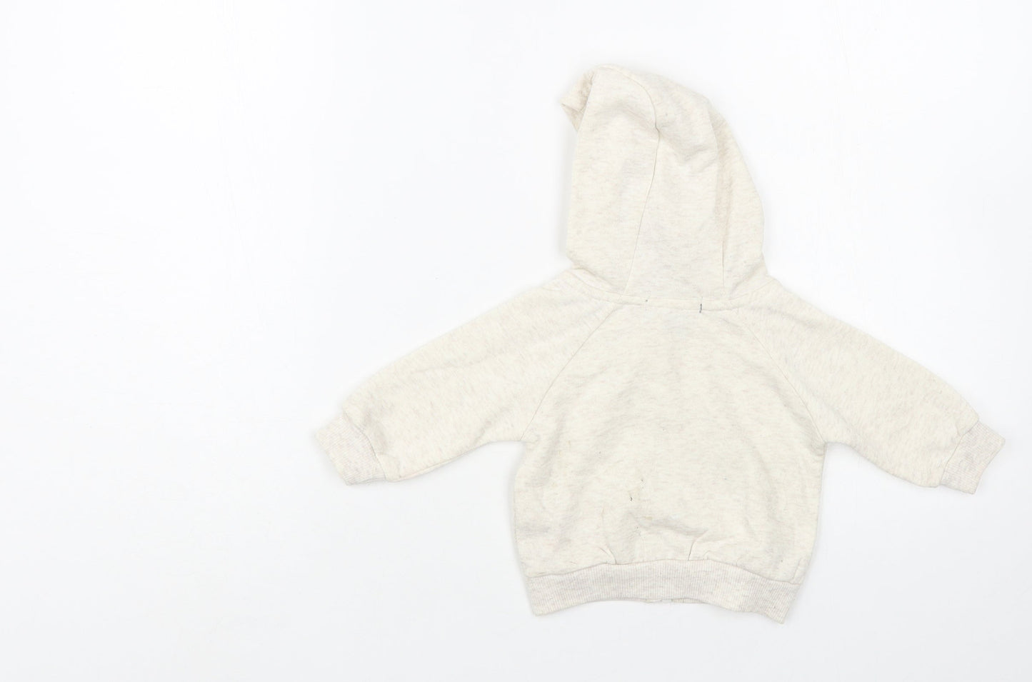 Primark Baby Beige Cotton Full Zip Jumper Size 0-3 Months Zip